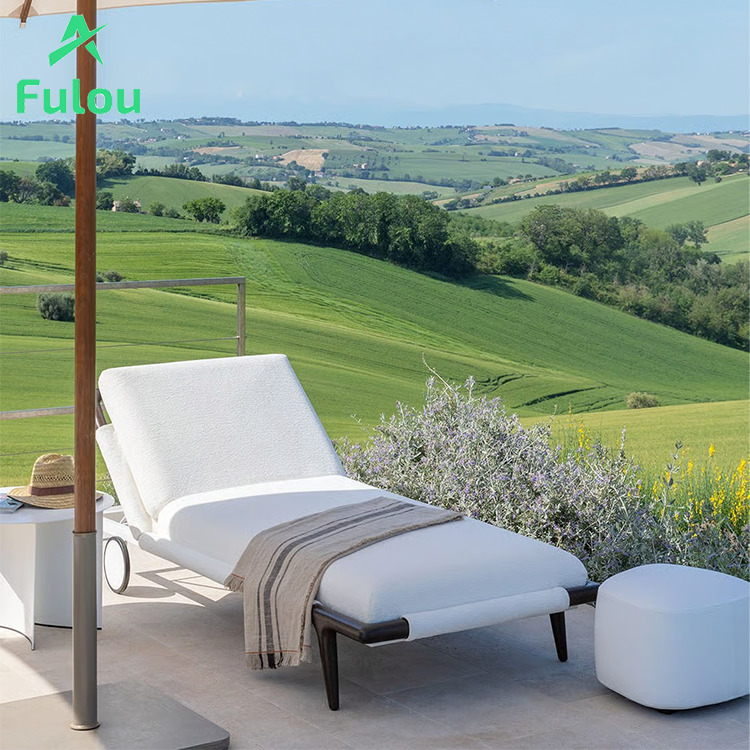 Outdoor Furniture Quick Dry - كرسي استلقاء عصري من الألومنيوم مقاوم