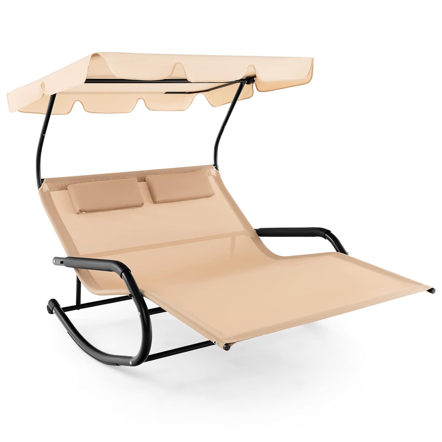 Outdoor Furniture Xl - كرسي استرخاء مزدوج قابل للتعديل مع