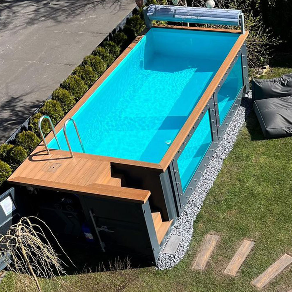 Outdoor Furniture Luxury - حوض سباحة خارجي فاخر كبير من