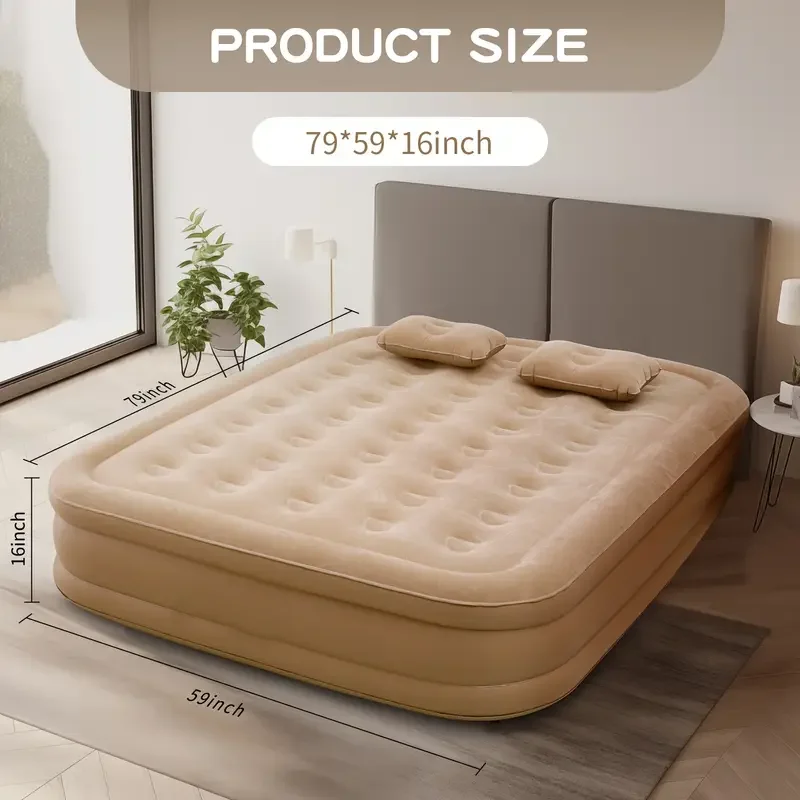 Outdoor Furniture Luxury - فراش هوائي داخلي فاخر للتخييم، حصيرة