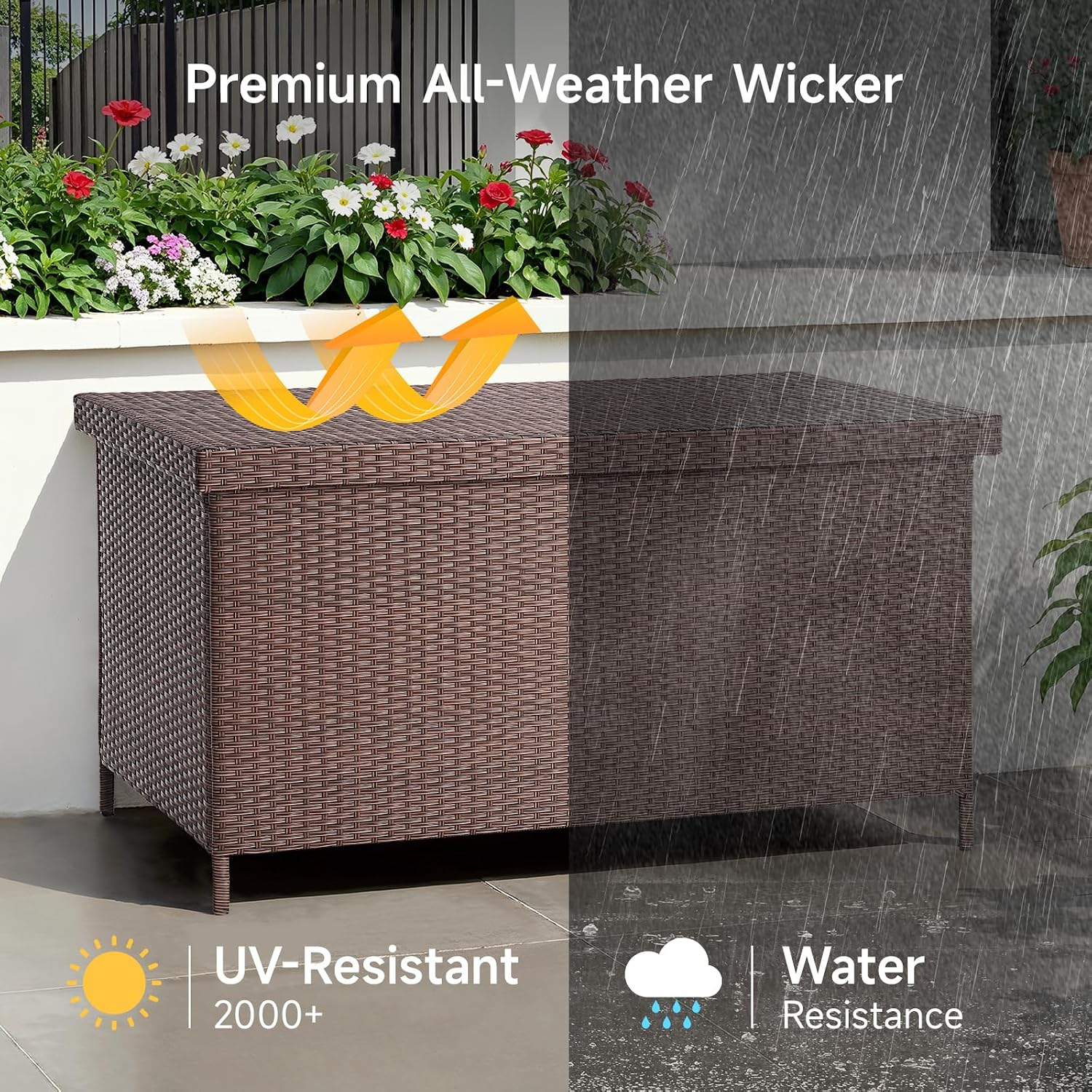 صندوق تخزين خارجي كبير سعة 158 - مراجعة Outdoor Furniture Xl وسعره