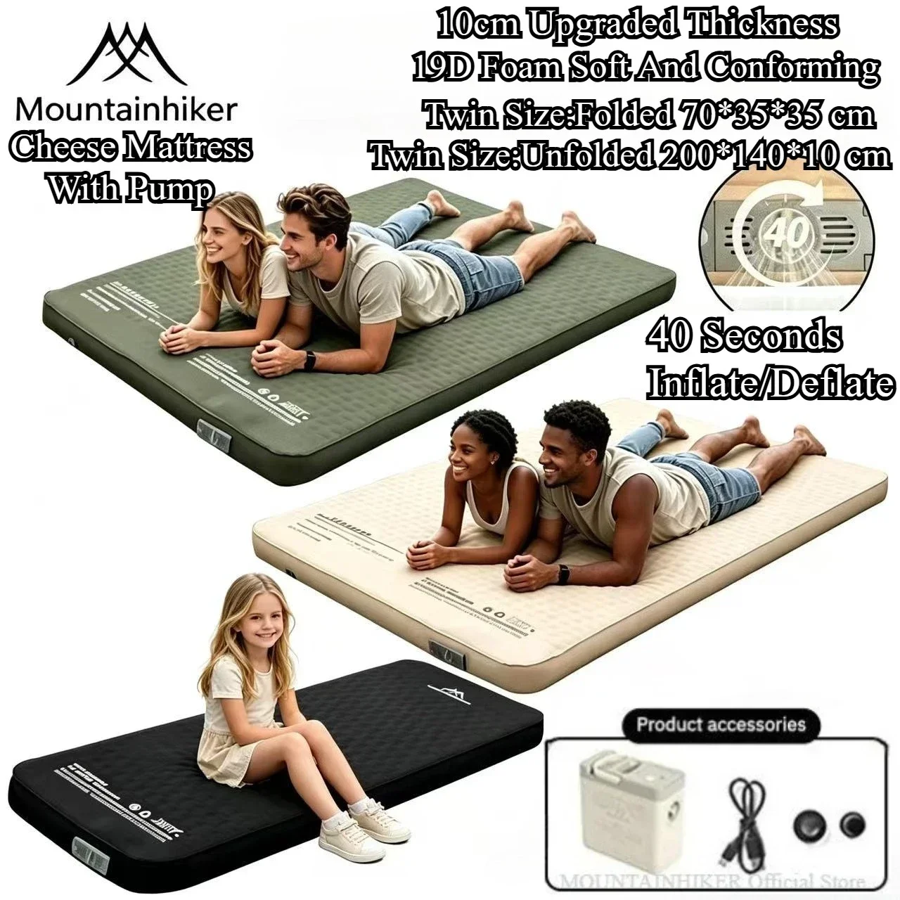 MOUNTAINHIKER مرتبة نوم عائلية - مراجعة Outdoor Furniture From China وسعره