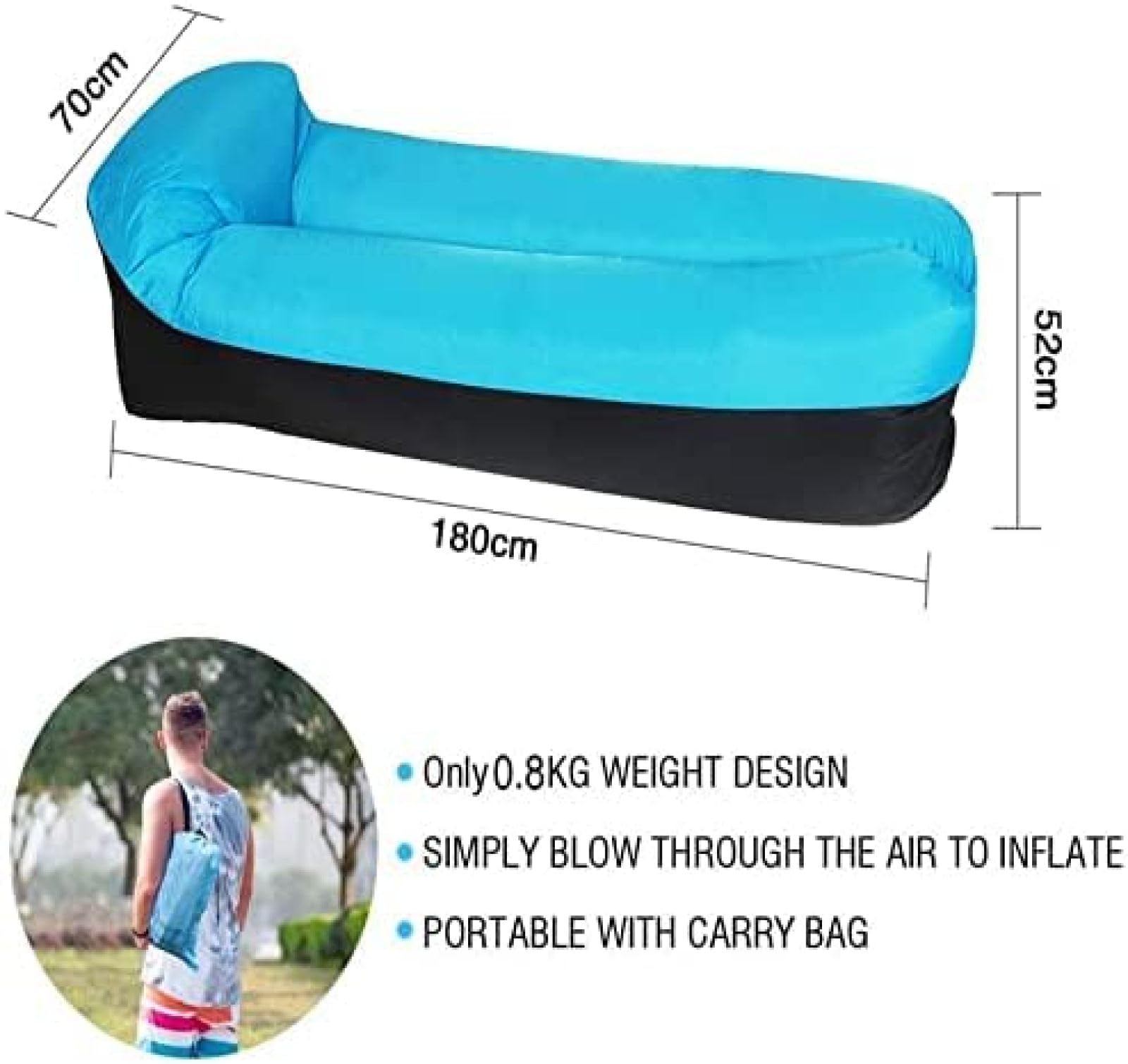 أريكة هوائية قابلة للنفخ للكبا - مراجعة Outdoor Furniture From China وسعره