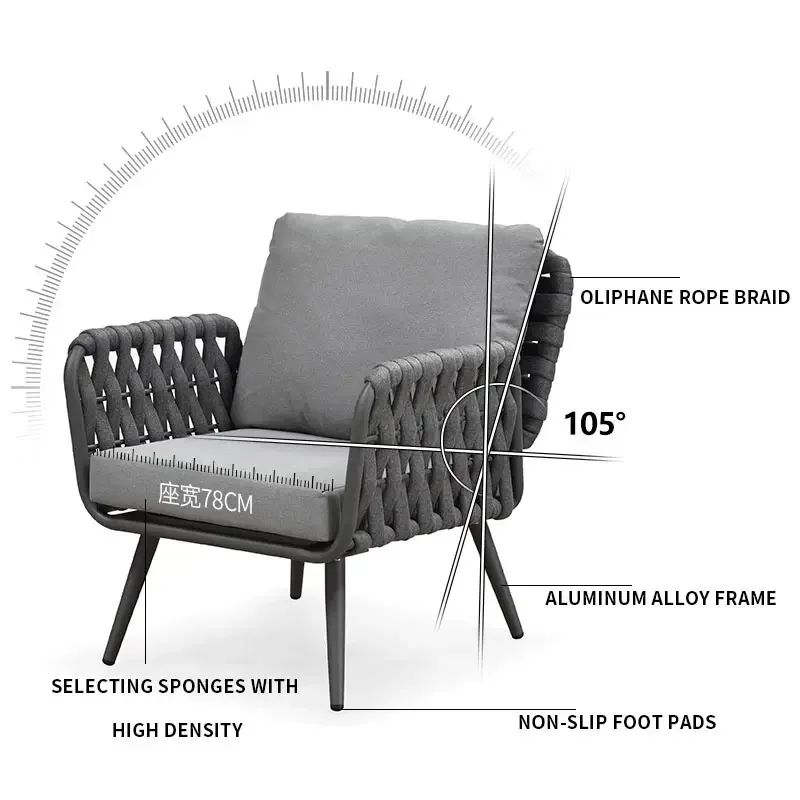 -أريكة حديقة من الألومنيوم بال - مراجعة Outdoor Furniture From China وسعره