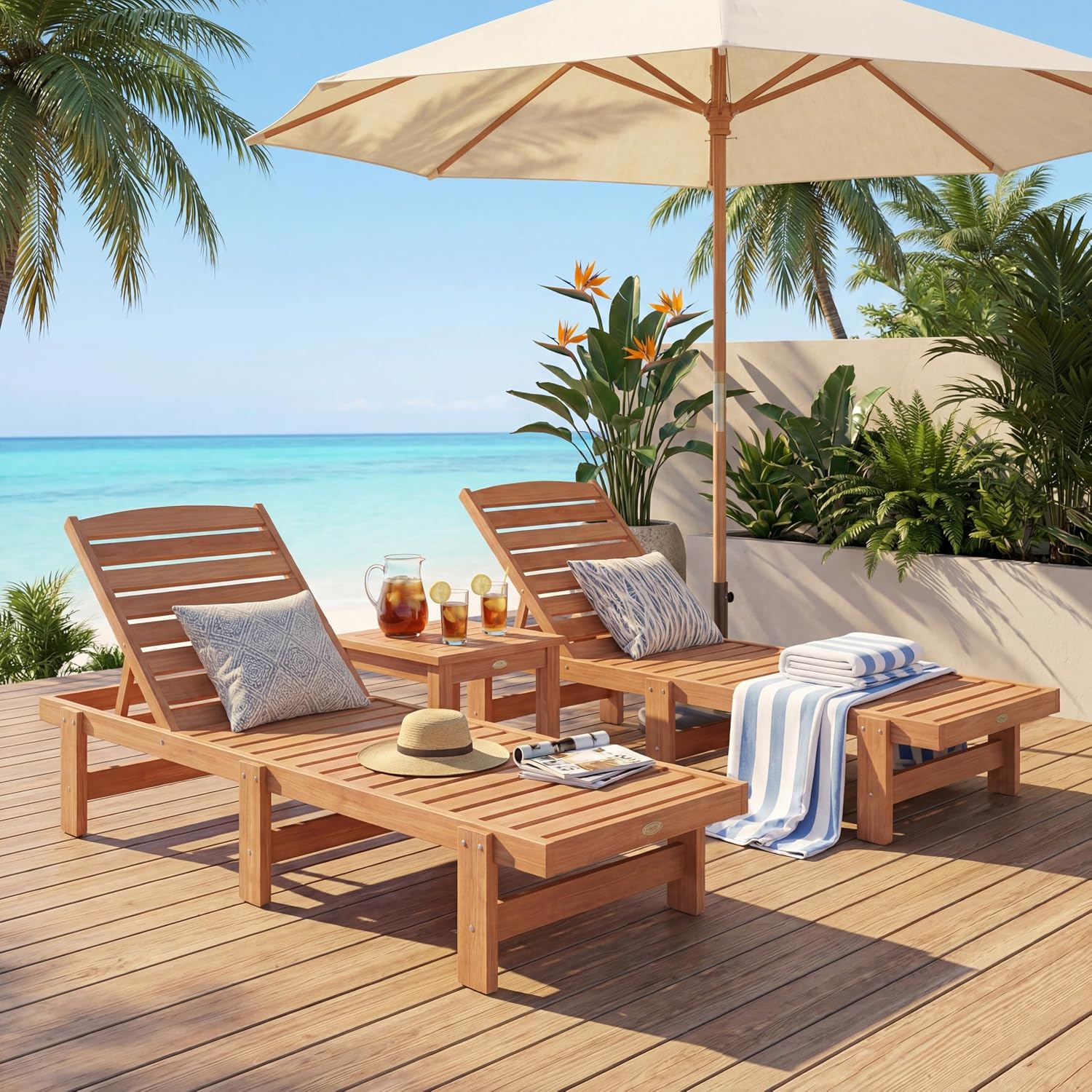 كرسي استرخاء خارجي من الخشب ال - مراجعة Outdoor Furniture Oil Teak وسعره