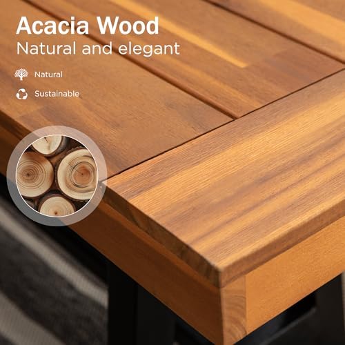 مقعد خشبي خارجي من خشب الأكاسي - مراجعة Outdoor Furniture Oil Teak وسعره